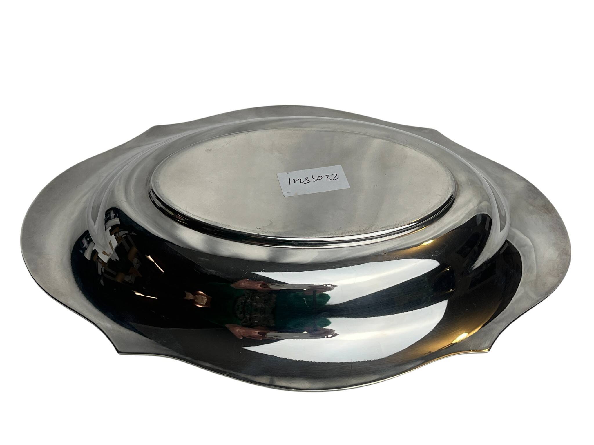 Tableware, silver-plated metal bread basket, 20th century