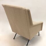 reupholstered modernist armchair