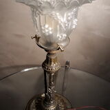 art nouveau lamp 1900 has 30 tulip very pretty napoleon style, 32x12