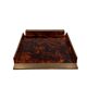 Hollywood regency brass and tortoiseshell lucite tray, Italy 1970s
