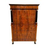 Biedermeier Secretary in Walnut and Maple, 1820