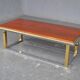 Stainless steel and gold vintage coffee table tray lacquer 1970s