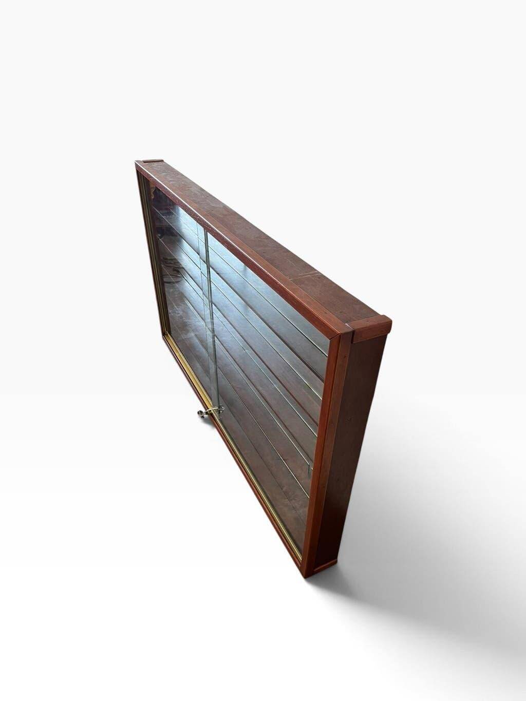 Vintage shallow wooden display shelf/wall support.
