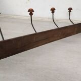 Wall mounted coat rack