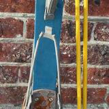 Retro pair of ski's child in blue wood 119 cm