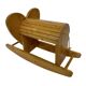 Vintage Swedish design Wooden Rocking Elephant jr  80's design