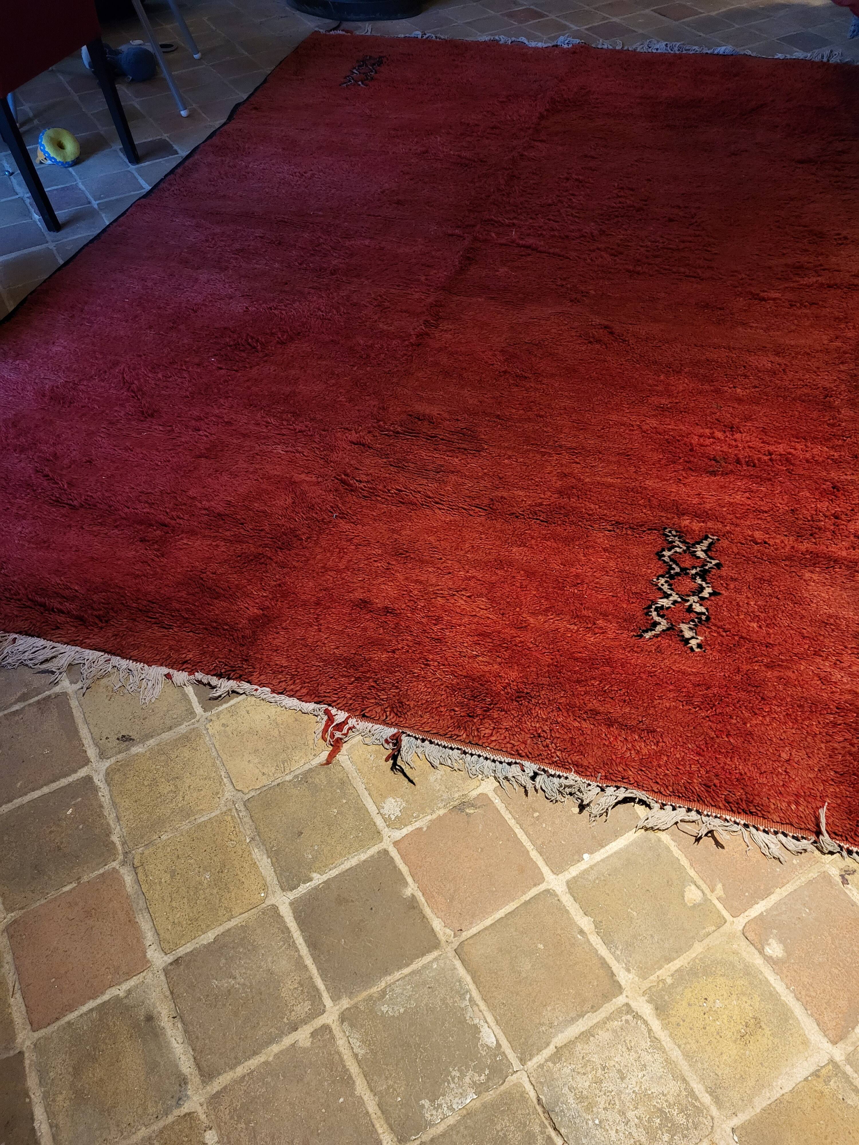 Vintage boujaad red carpet