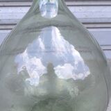 10 liter blown glass demijohn