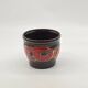 Cache pot céramique, vintage ,W. Germany, fleurs  rouges 🌹