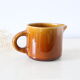 Ceramic milk pot, brown, Niderviller, made in France, vintage