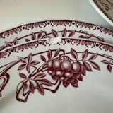 Ensemble assiettes Terre de Fer décor Sorbier Boch Frères Kéramis