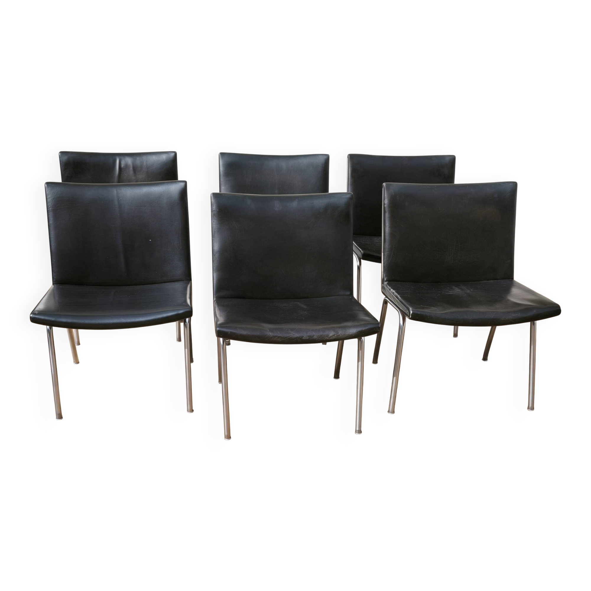 Set of 6 AP37 chairs, Danish