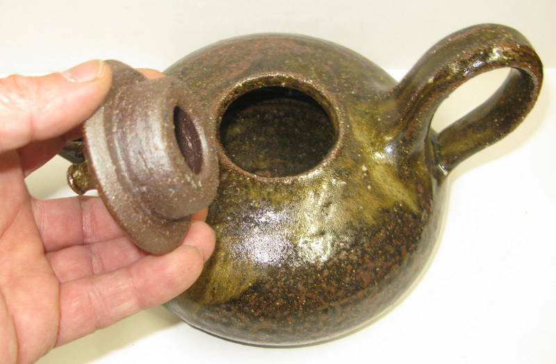 Coffee service with sandstone cup by Delahaye