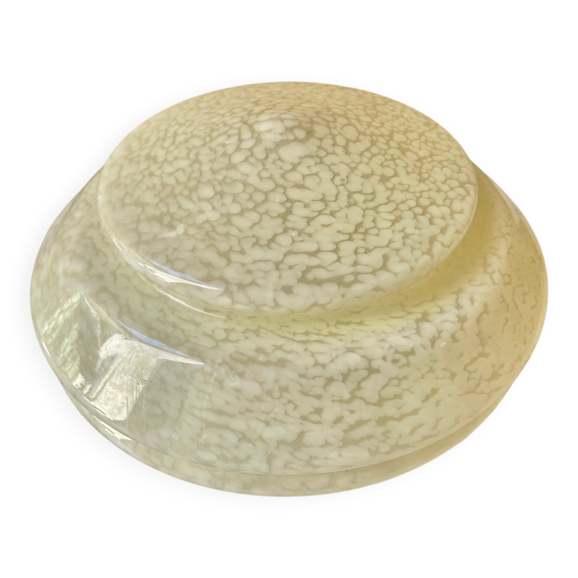 Antique Art Deco glass globe from Clichy