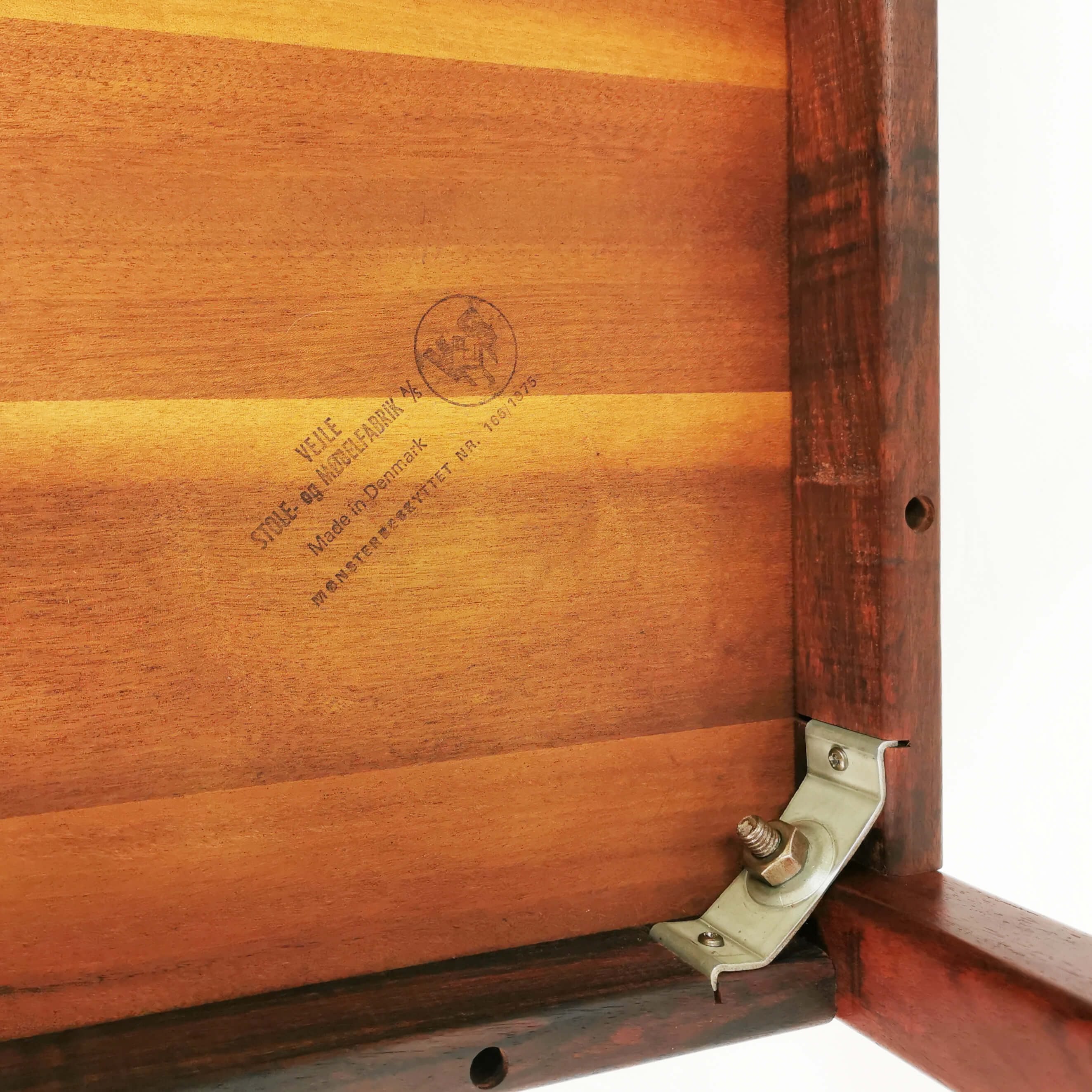 Mahogany Coffee Table, Vejle Stole, Denmark, 1970s