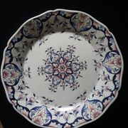 assiette de collection rouen signé r delarue fait main