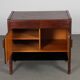 Commode en bois et opaline des années 1960