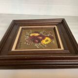Tableau bouquet de fleurs huile sur toile Rabaey
