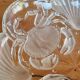 Mikasa crystal salad bowl with seashell and crab design