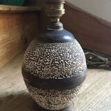 Antique ceramic lamp stand. Brown.