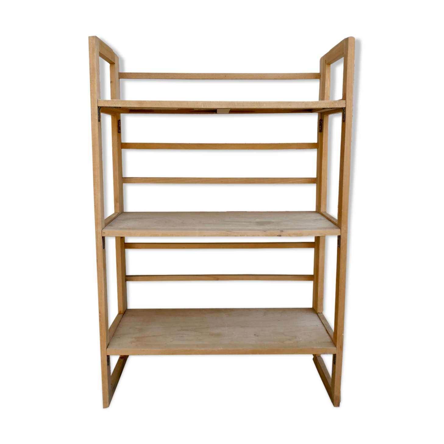 Folding shelf, bookseller, light wood