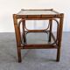 Pair of bamboo bedside tables or sofa ends from the 60s/70s