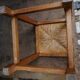 Tabouret en bois et paille