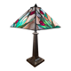 lamp 1975 to 85 origin lampshade stained glass Tiffany style 53x30 el