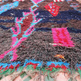 Carpet ancient azilal vintage Moroccan Berber 290 x 125 cm