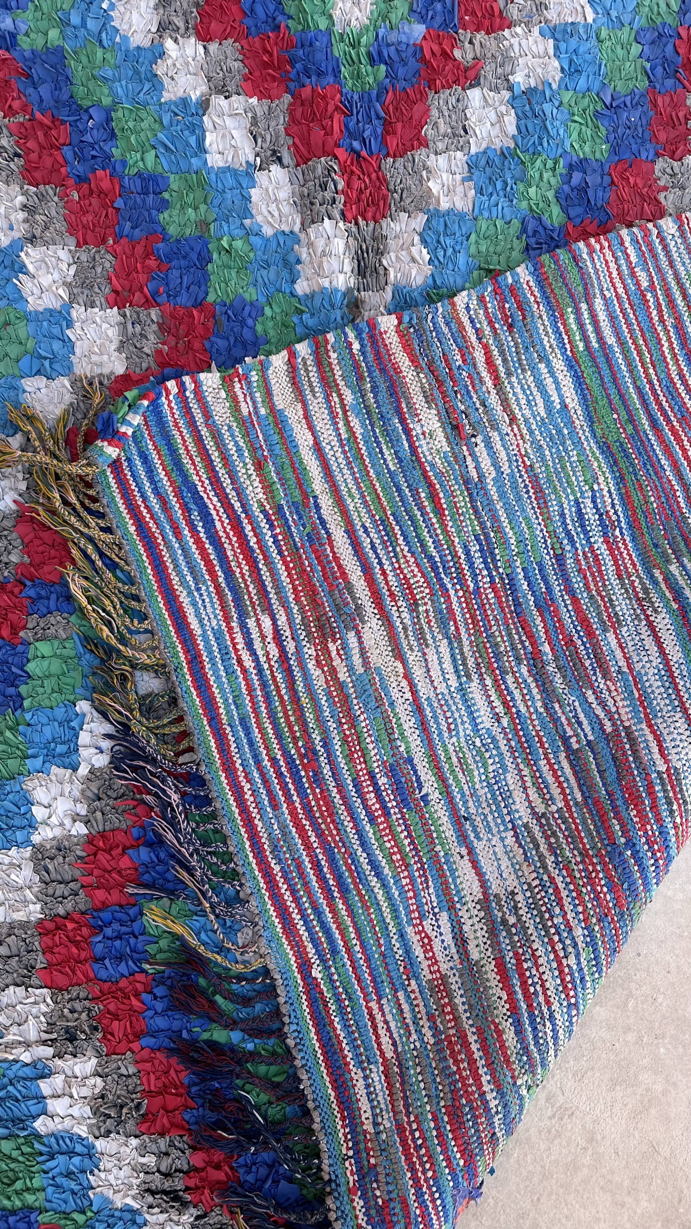 Colorful Boucherouite Moroccan rug - 179 x 297 cm