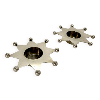 Bougeoirs Chrome