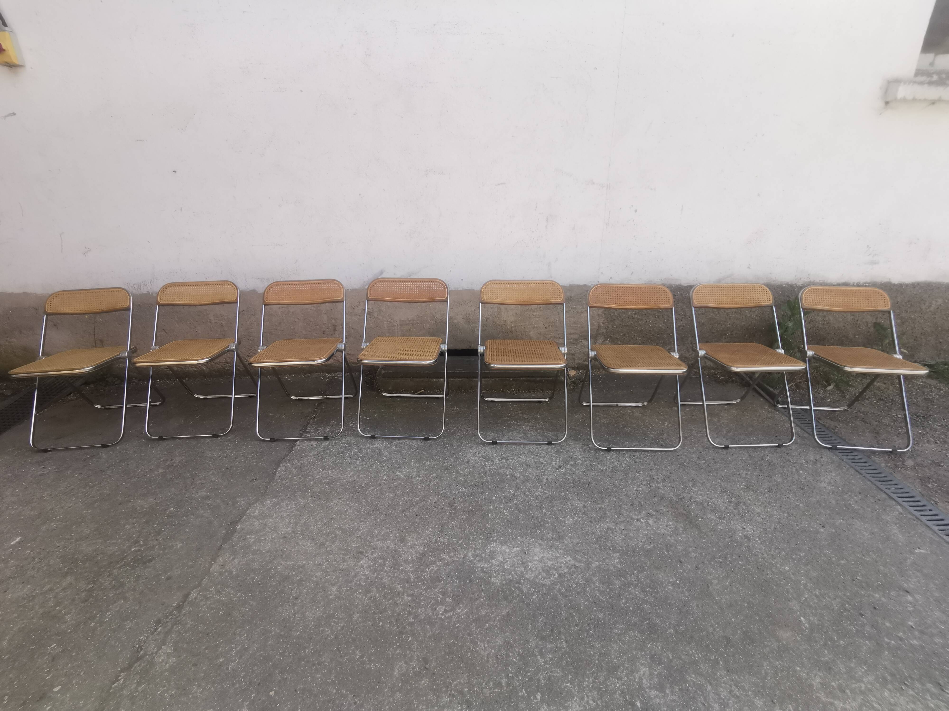 Folding chairs Plia by Giancarlo Piretti 60s