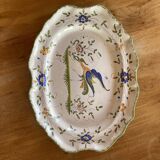 Large decorative earthenware dish