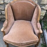 Louis XV style shepherdess armchair