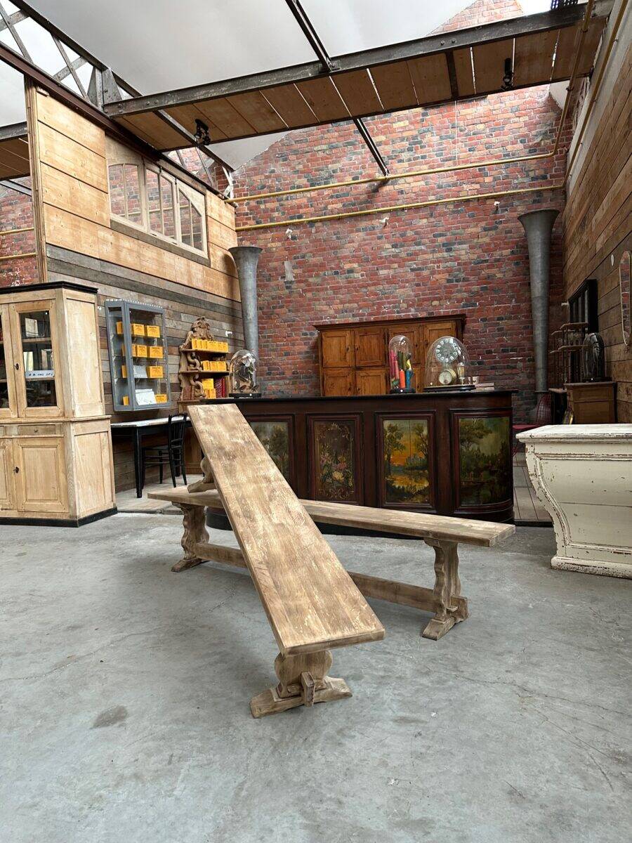 Pair of oak benches