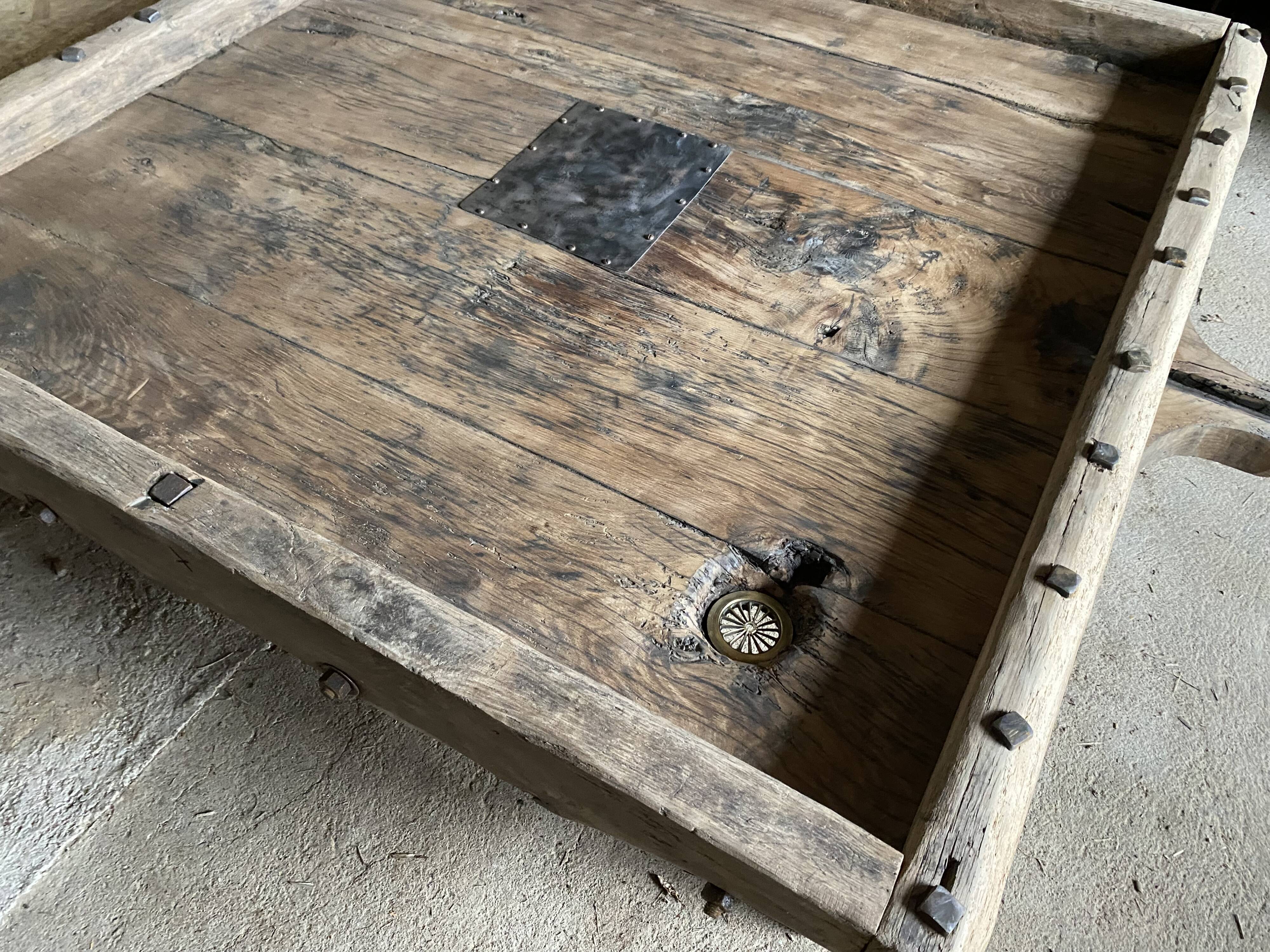 Unusual press coffee table
