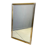 Vintage brass mirror by Belgochrom, 1970s