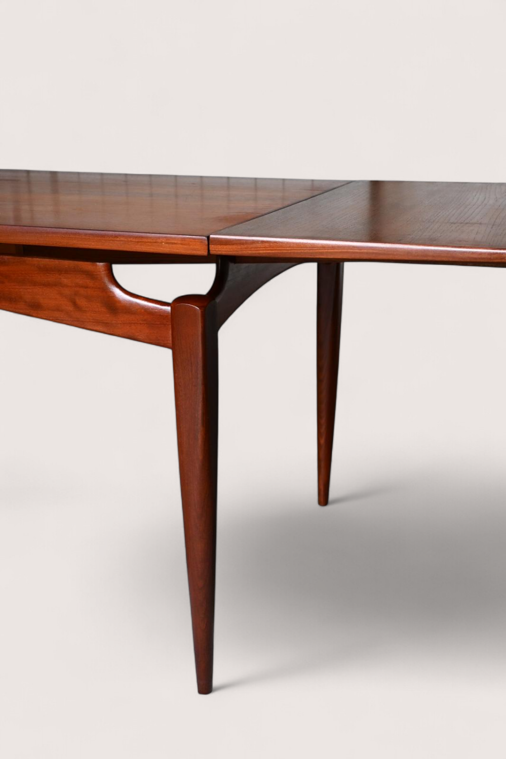 Rare XXL Extendable Dining Table Louis van Teeffelen in Teak