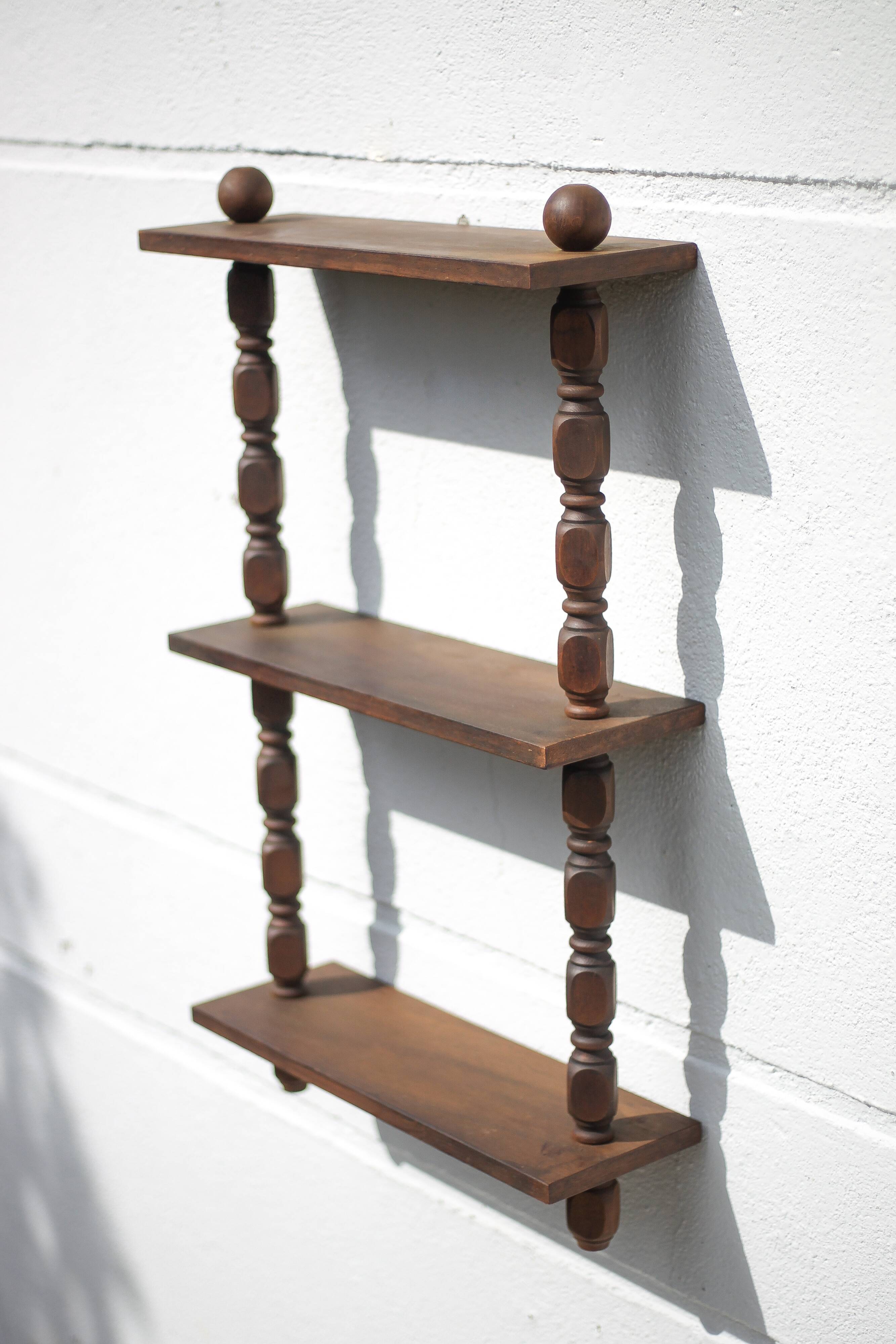 Vintage wooden shelf, vintage shelf, interior decoration