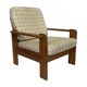 Vintage armchair set of 2 pinewood pine 70s design