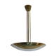 Brass half bowl ceiling lamp by Kalmar Austria