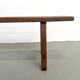 Restored solid walnut bench — 1950s