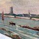 Tableau marine bord de mer Bretagne