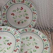 6 Digoin and Sarreguemines soup plates