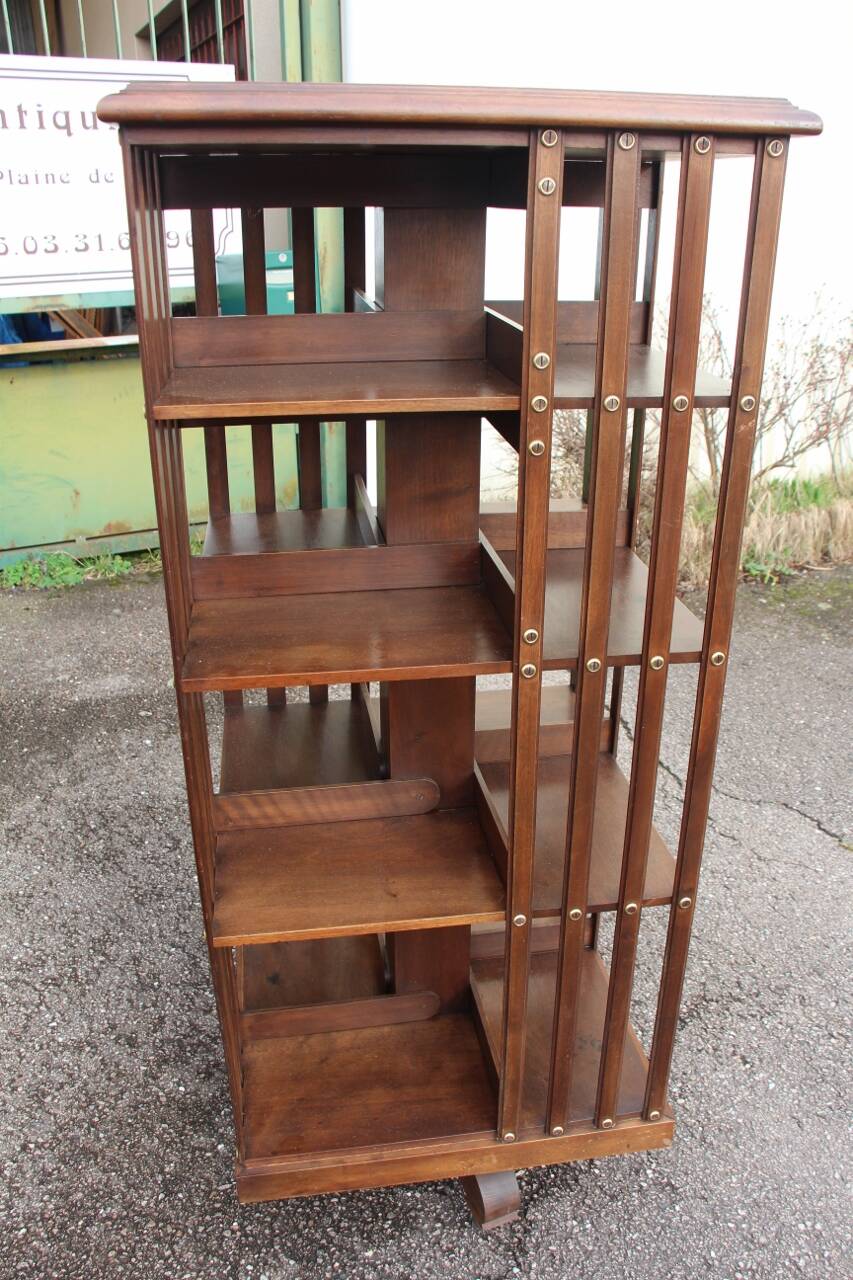 Rotating library signed "G.borgeaud Paris"