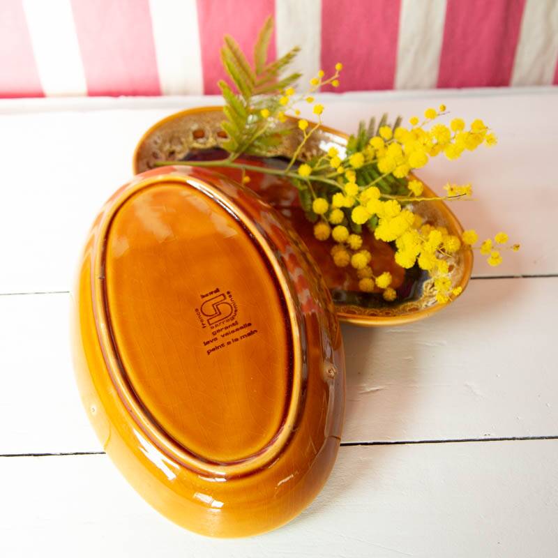 2 oval Hawaii Sarreguemines dishes