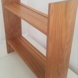 Vintage solid elm shelf
