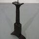 Brutalist Sculptural Iron Candleholder, 1960s