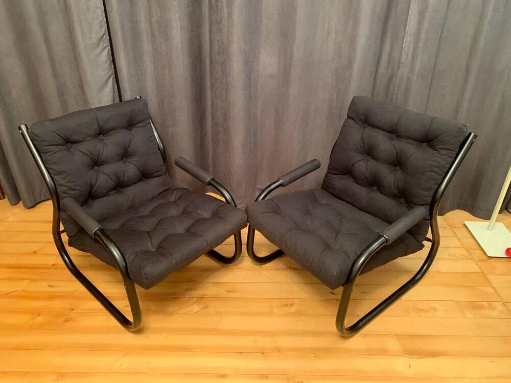 Ensemble de fauteuils suédois, années 1970