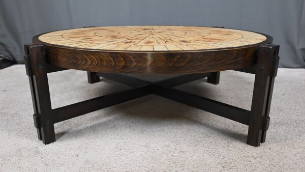 Table basse signée R. Capron, collection les Herbiers, Vallauris – 1960